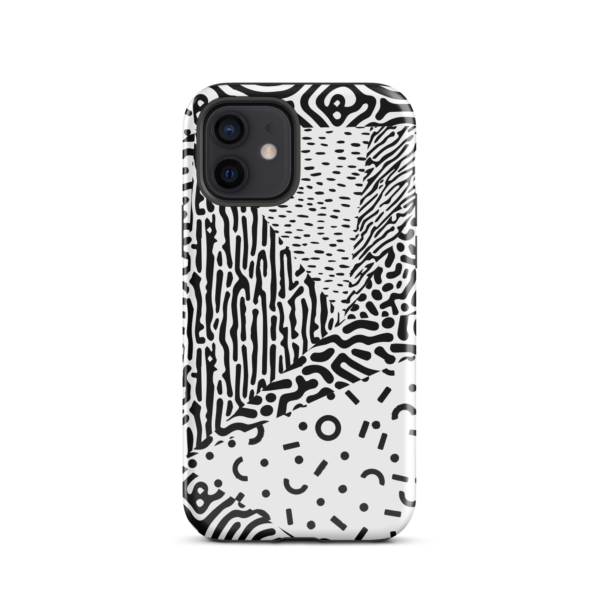 Abstract Animal Print iPhone 12 Case