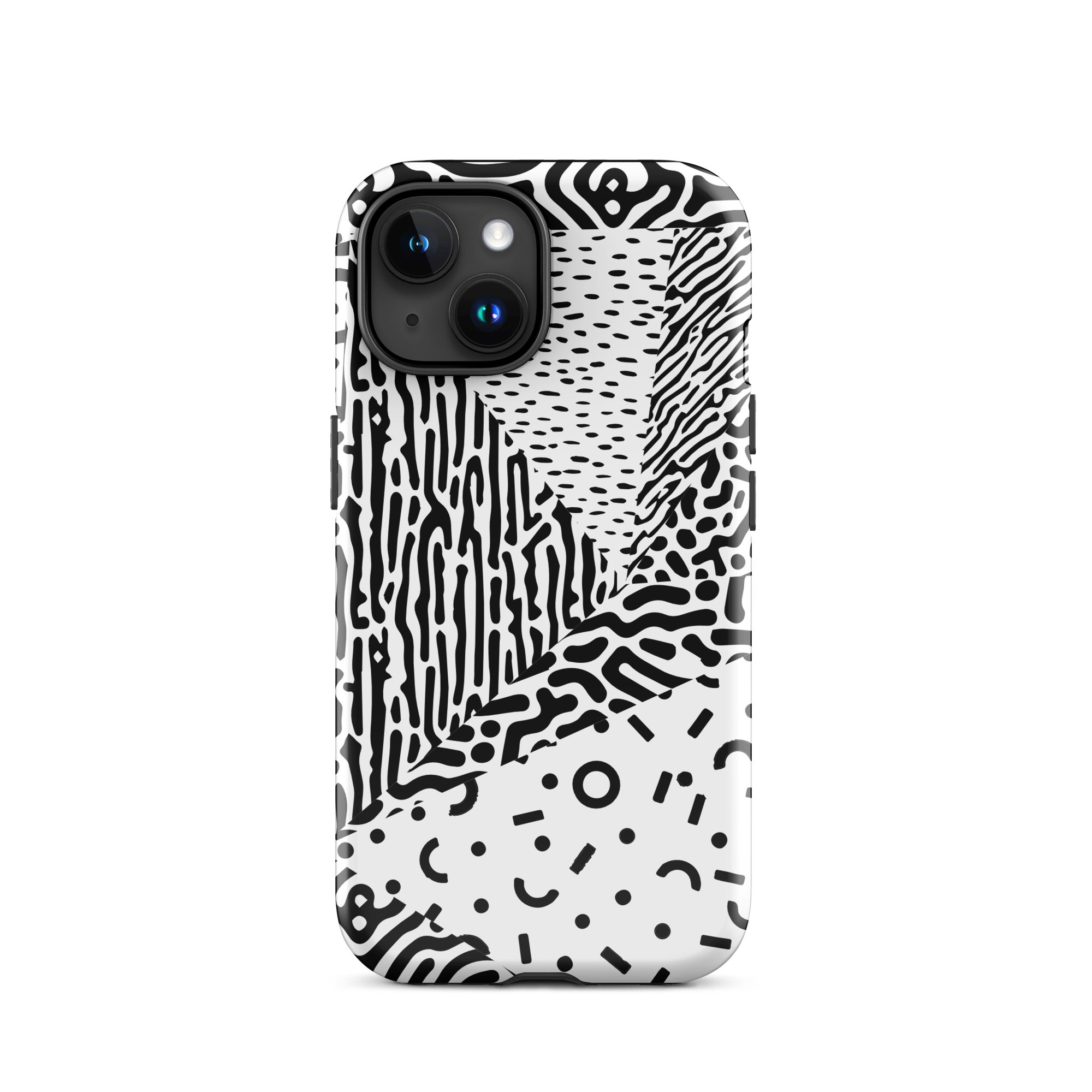Abstract Animal Print iPhone 15 Case