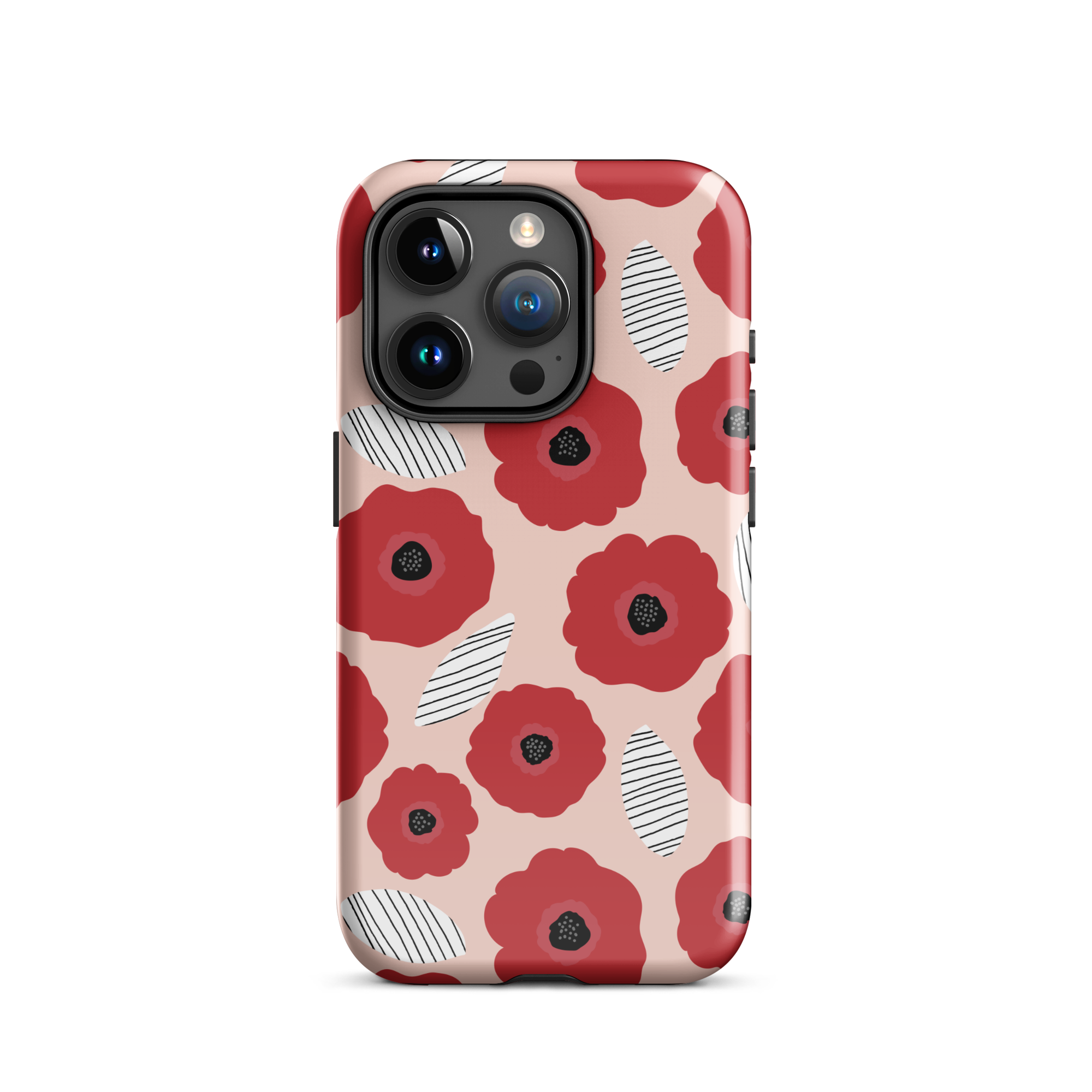 Abstract Poppies iPhone 15 Pro Case