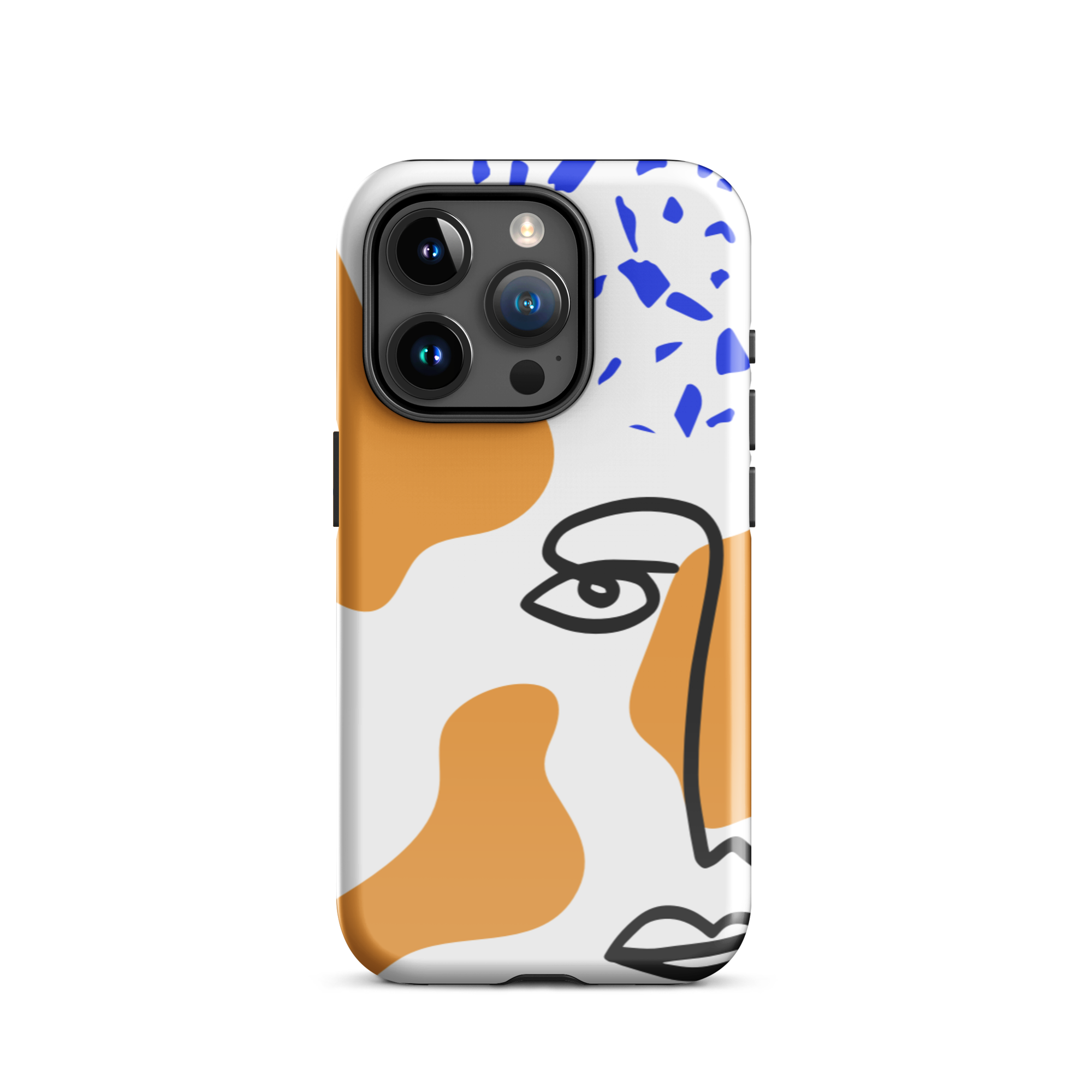 Blue & Orange Muse iPhone 15 Pro Case