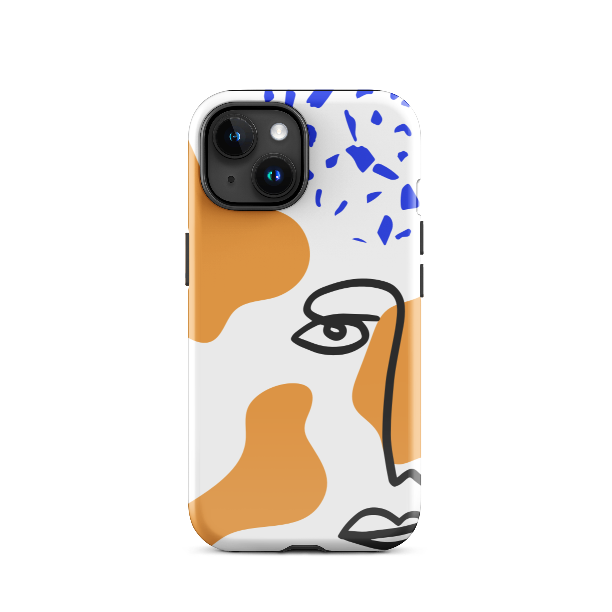 Blue & Orange Muse iPhone 15 Case