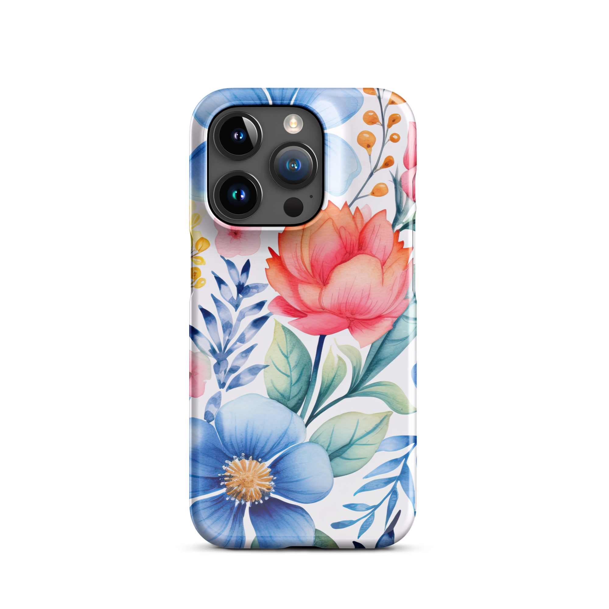 Coral Blossom iPhone 15 Pro Case