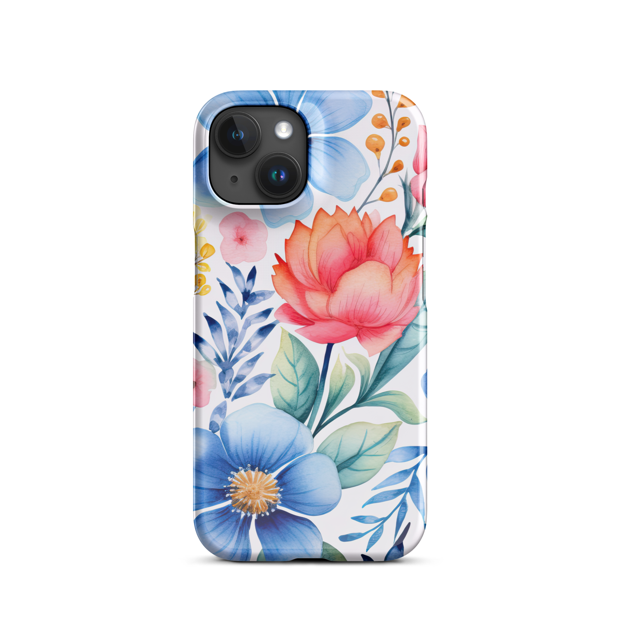 Coral Blossom iPhone 15 Case