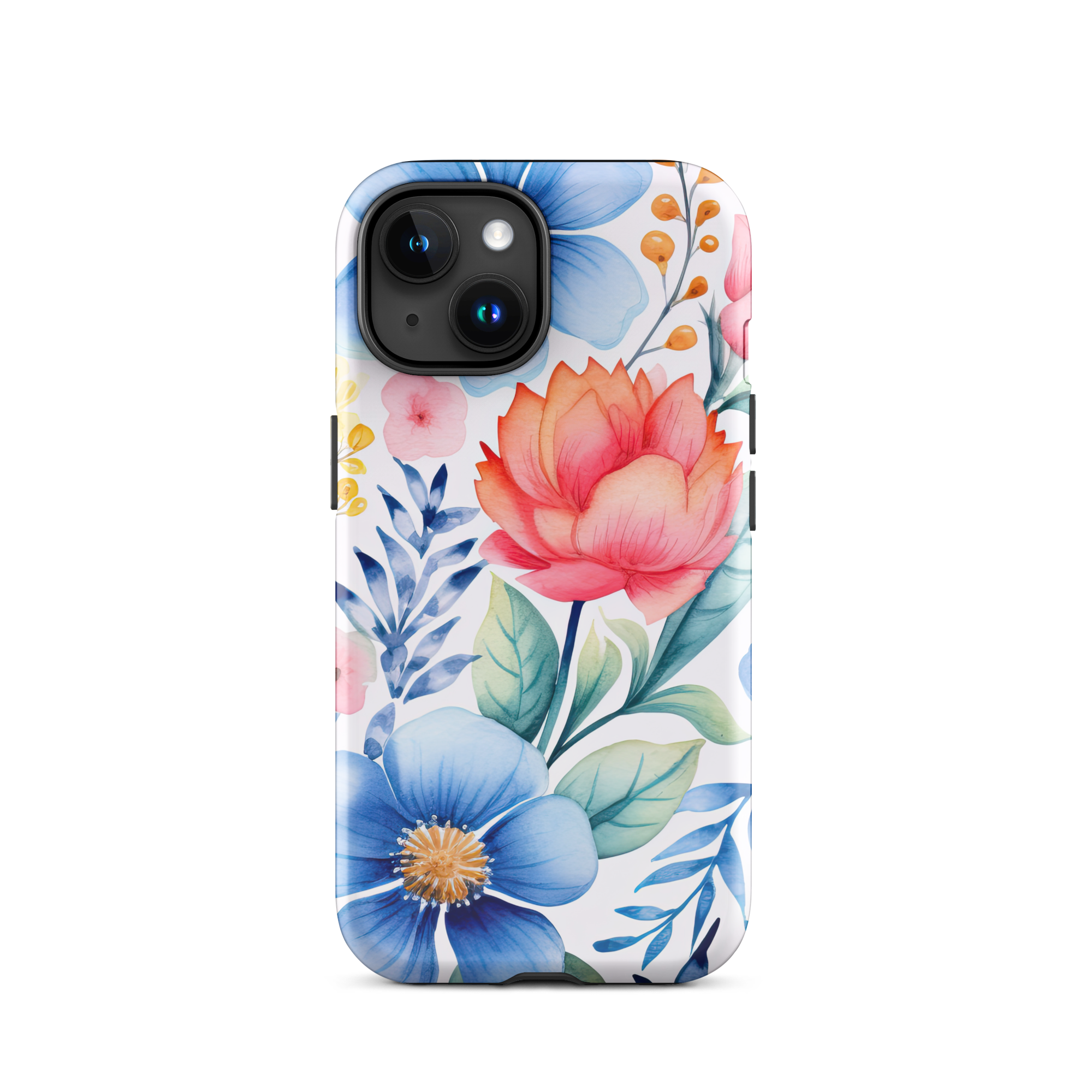 Coral Blossom iPhone 15 Case