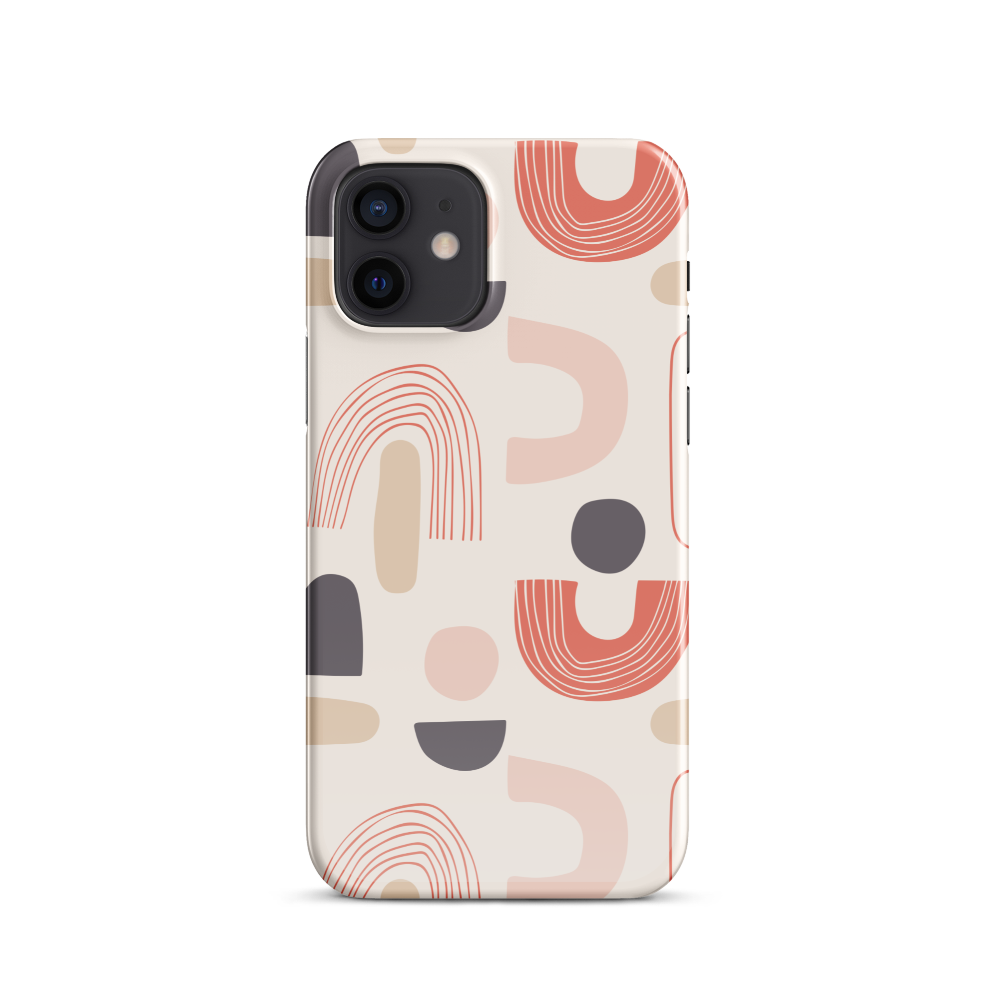 Coral Curves iPhone 12 Case