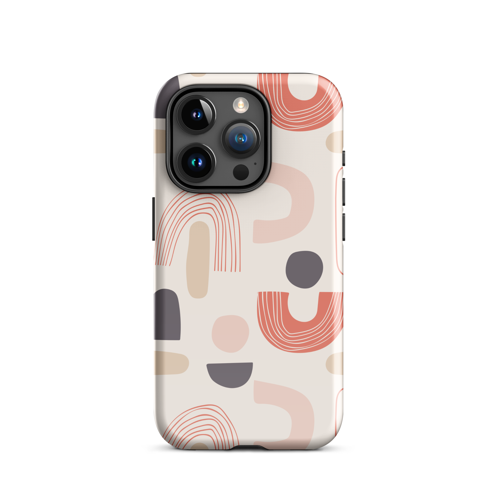 Coral Curves iPhone 15 Pro Case