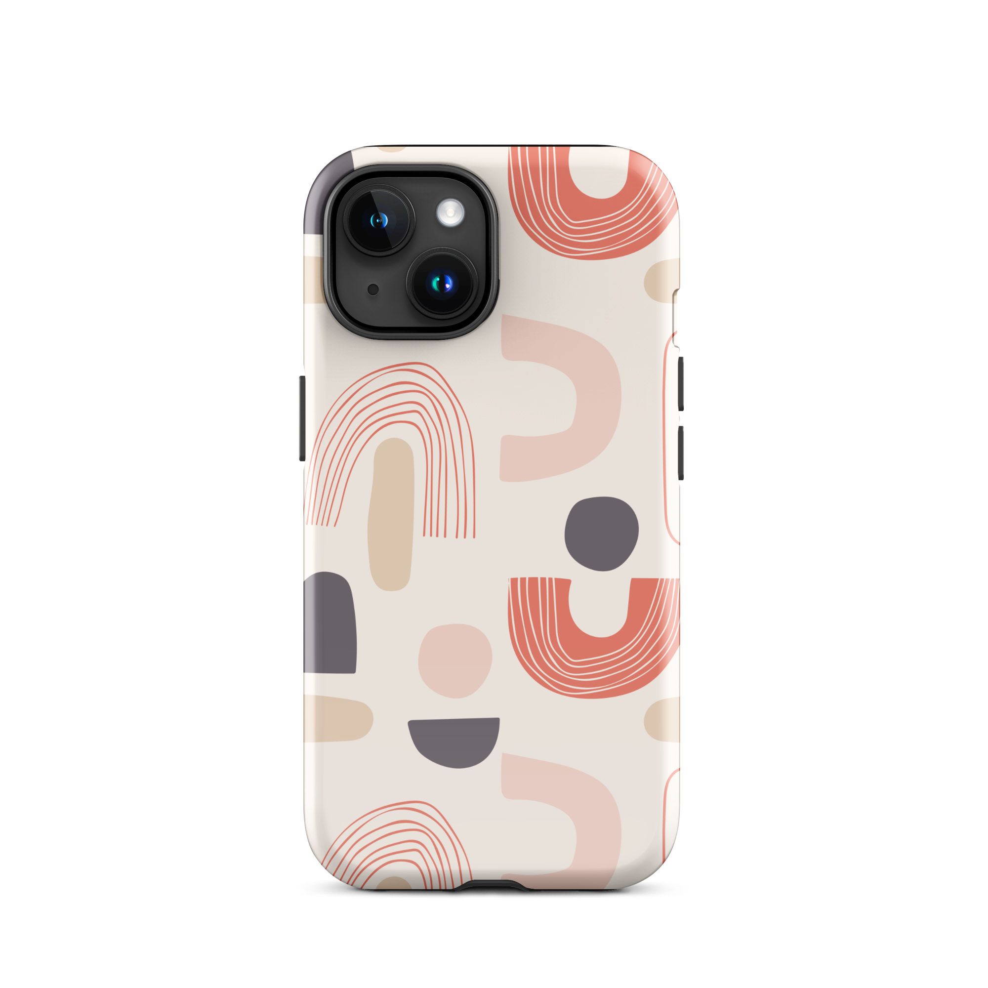 Coral Curves iPhone 15 Case