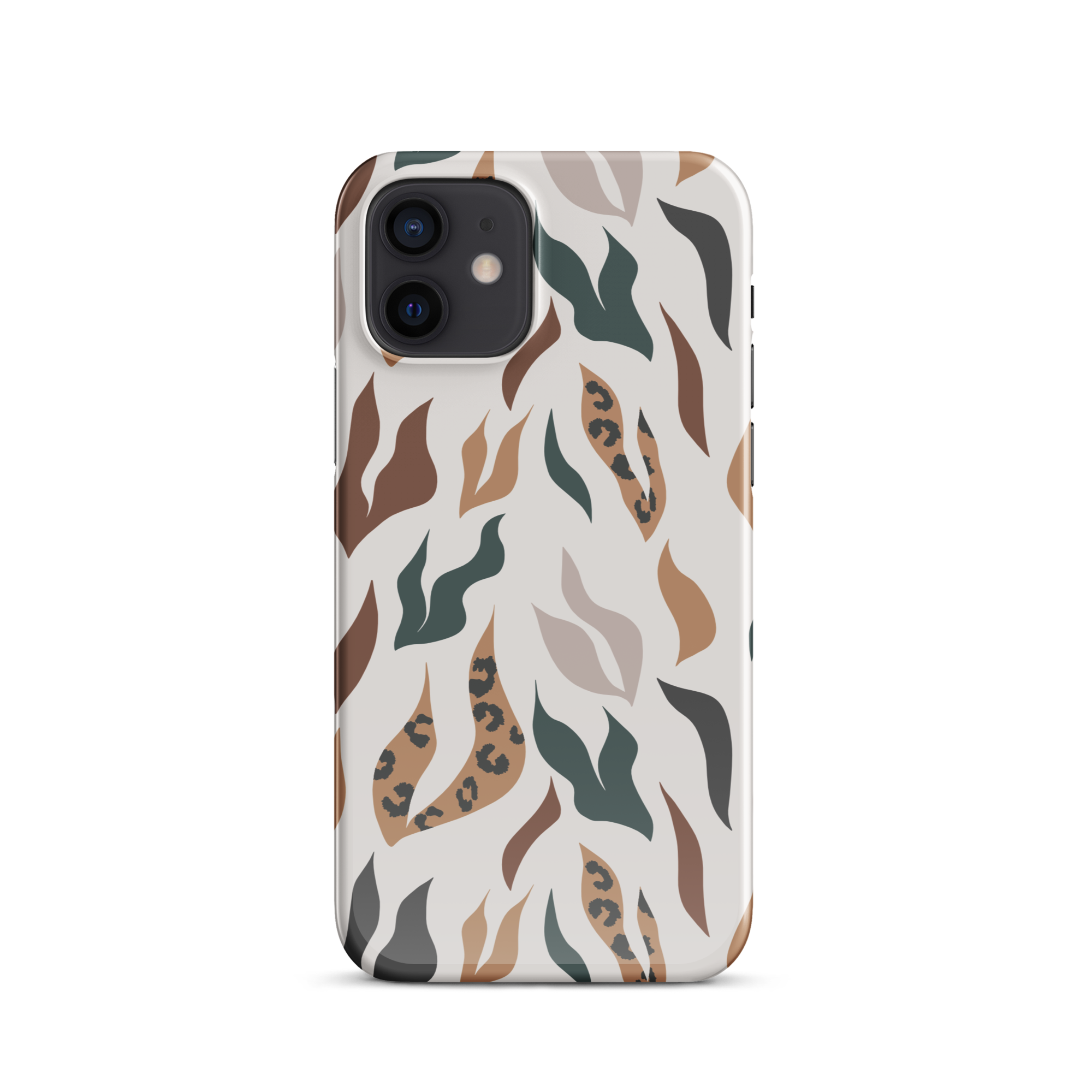 Leopard Leaves iPhone 12 Case