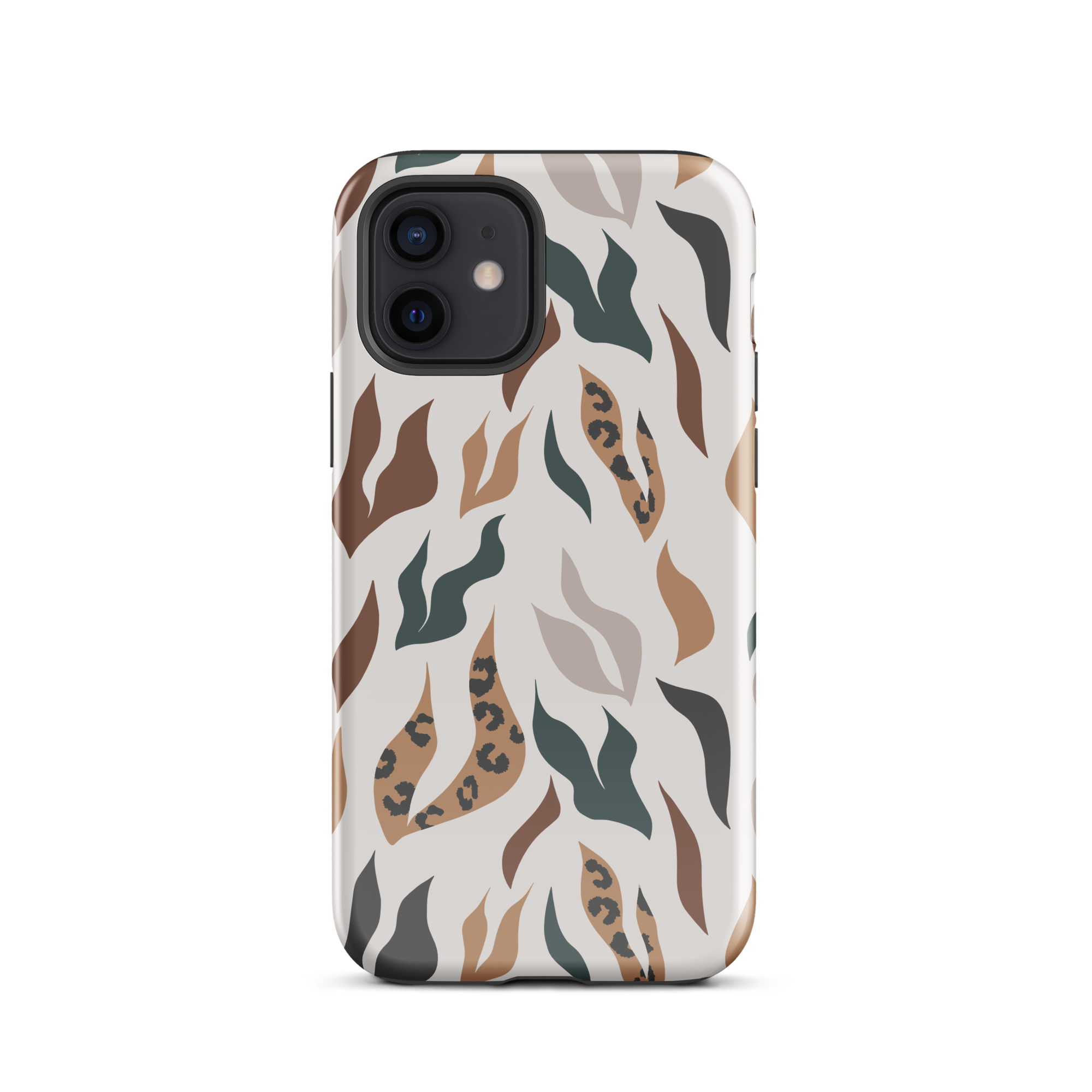 Leopard Leaves iPhone 12 Case