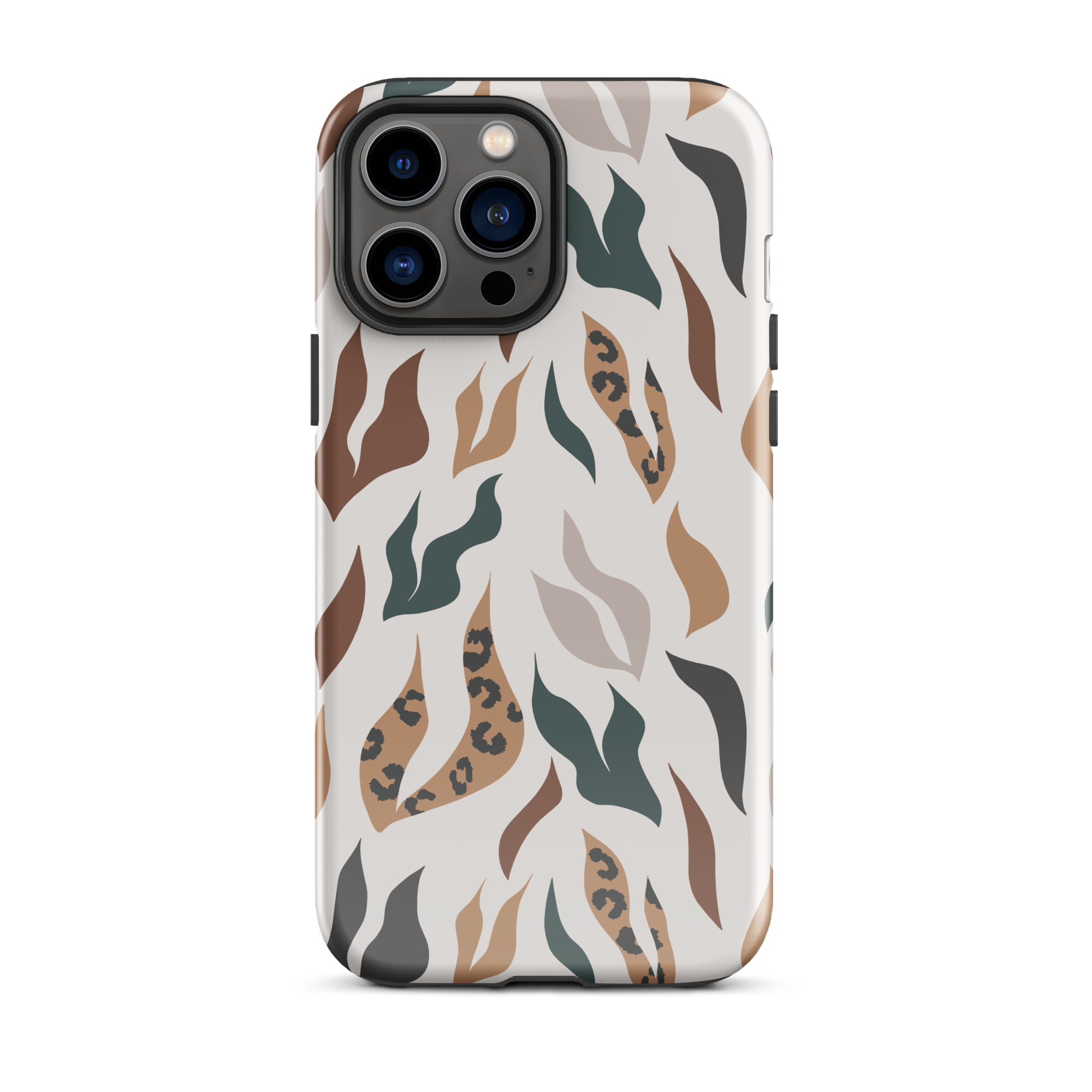 Leopard Leaves iPhone 13 Pro Max Case