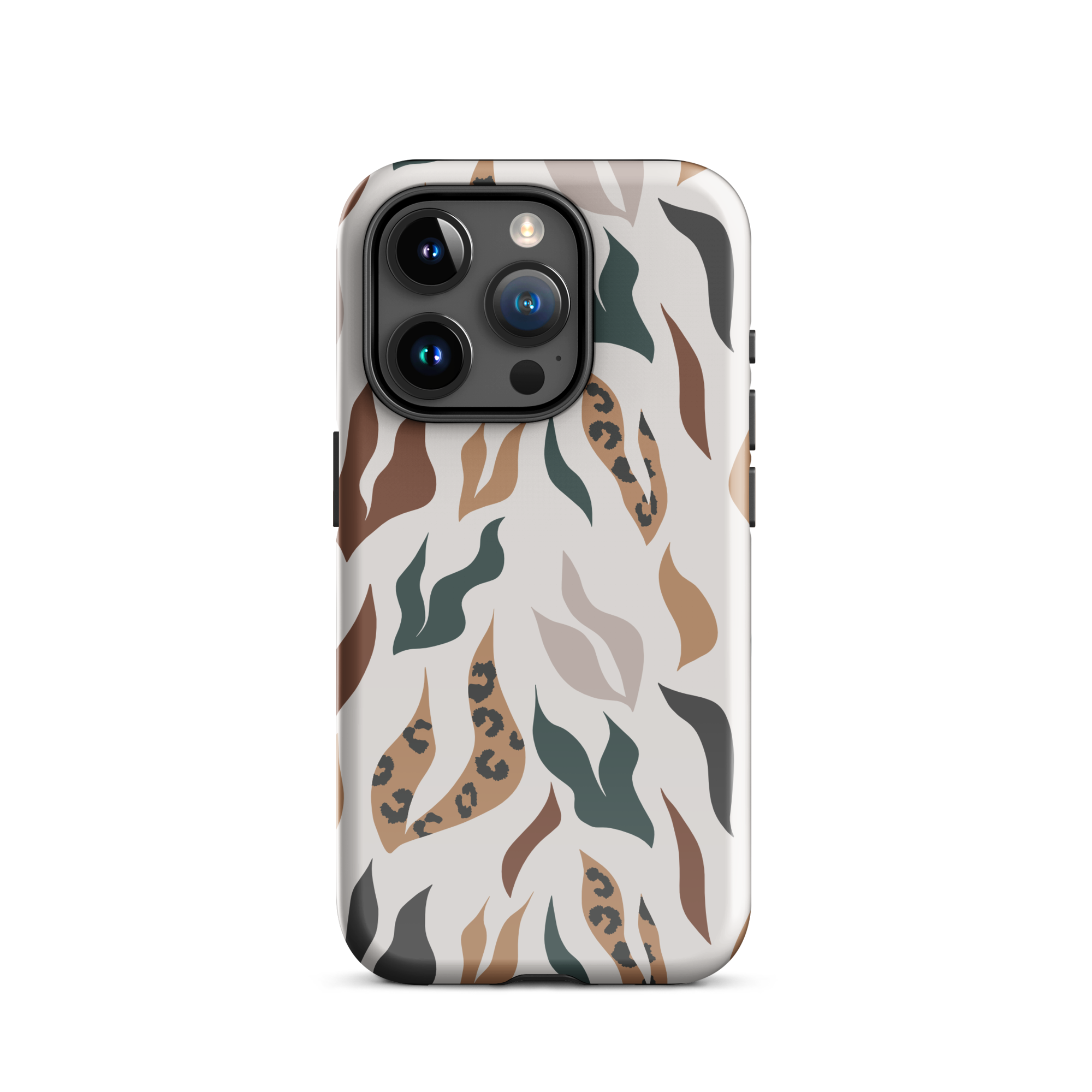 Leopard Leaves iPhone 15 Pro Case