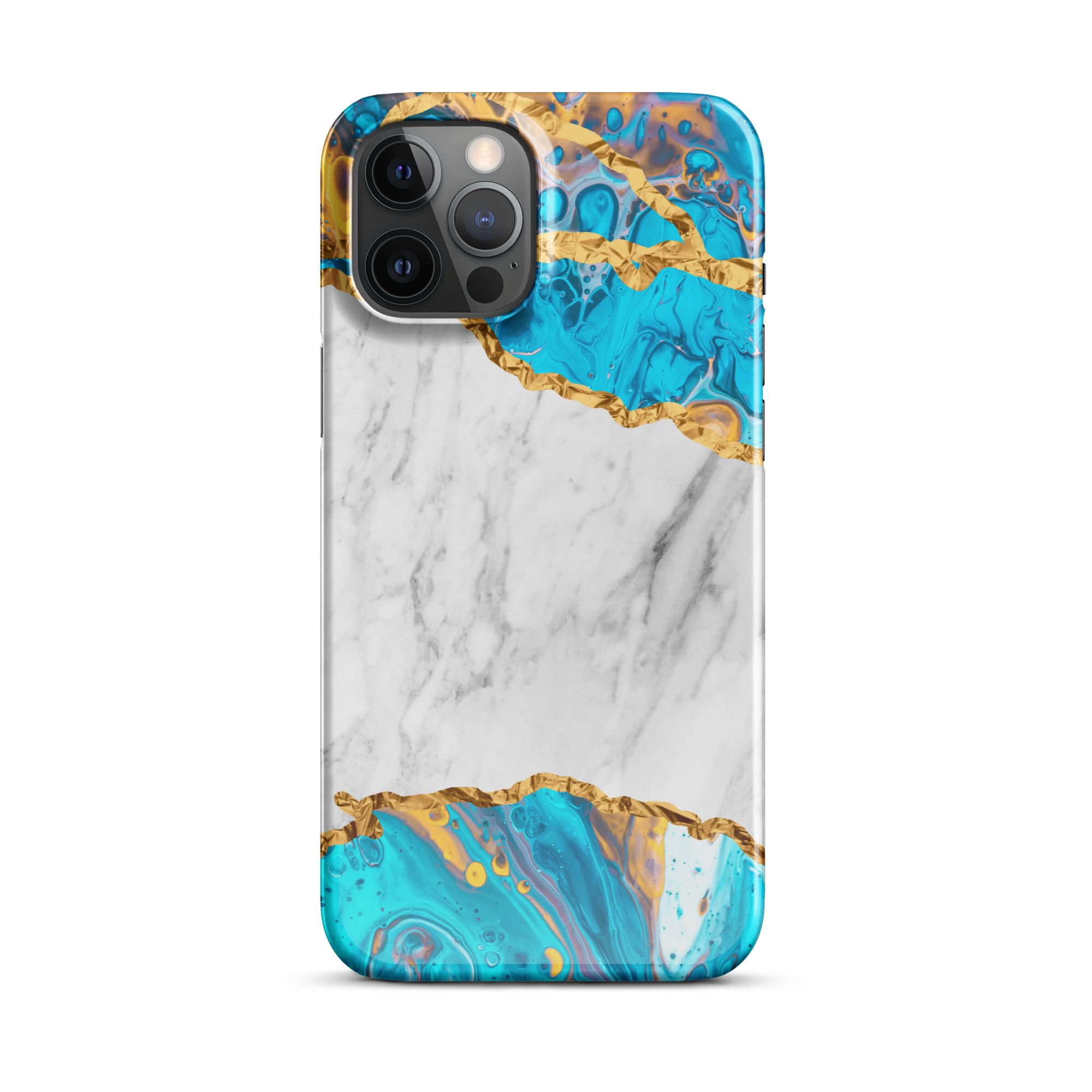 Ocean Gold Marble iPhone 12 Pro Max Case