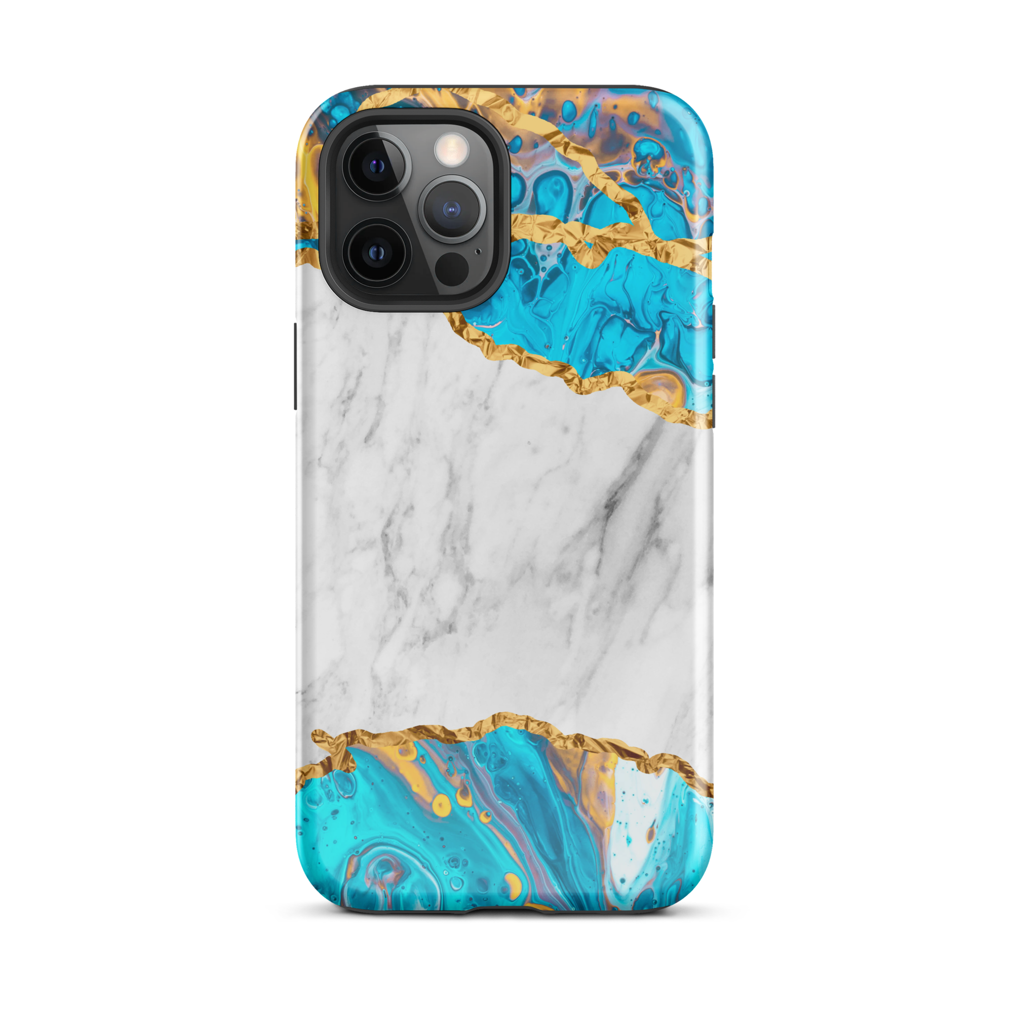 Ocean Gold Marble iPhone 12 Pro Max Case