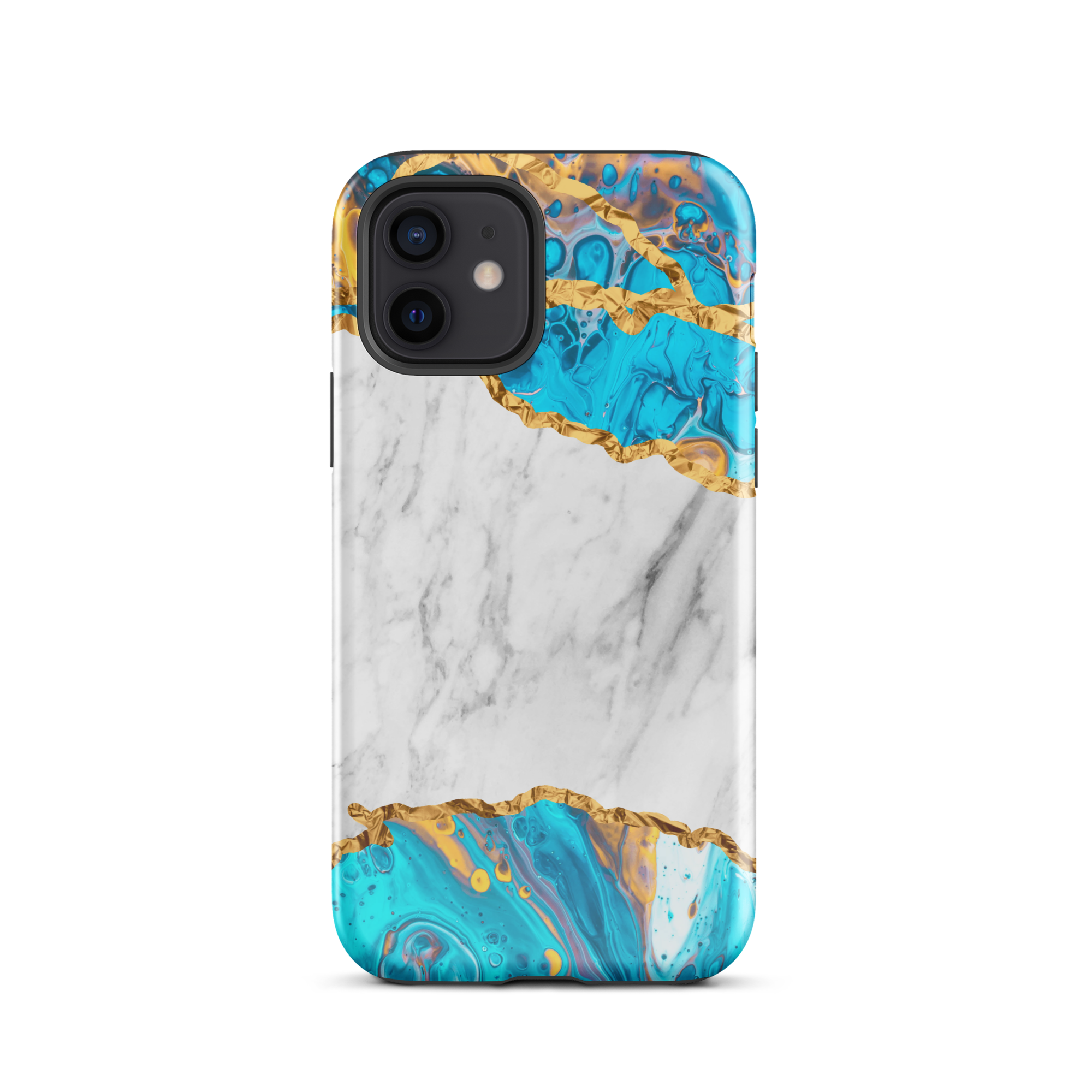 Ocean Gold Marble iPhone 12 Case