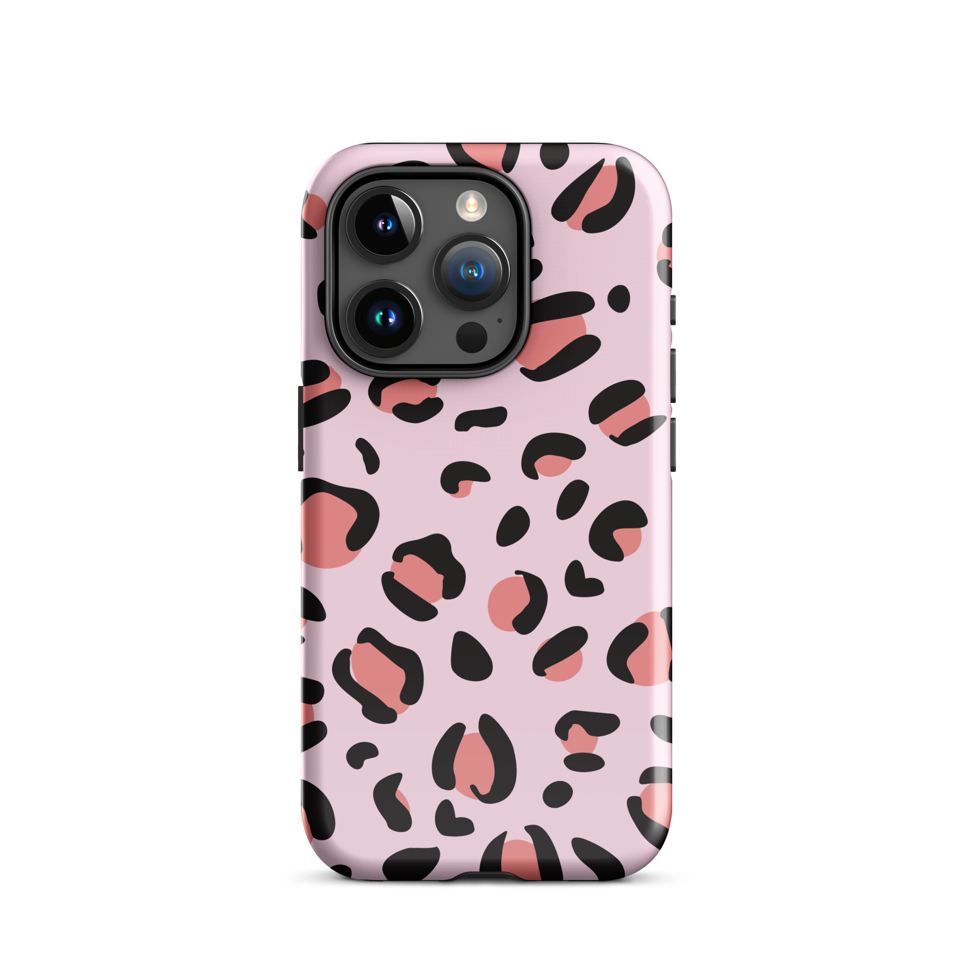 Pink Leopard Print iPhone 15 Pro Case