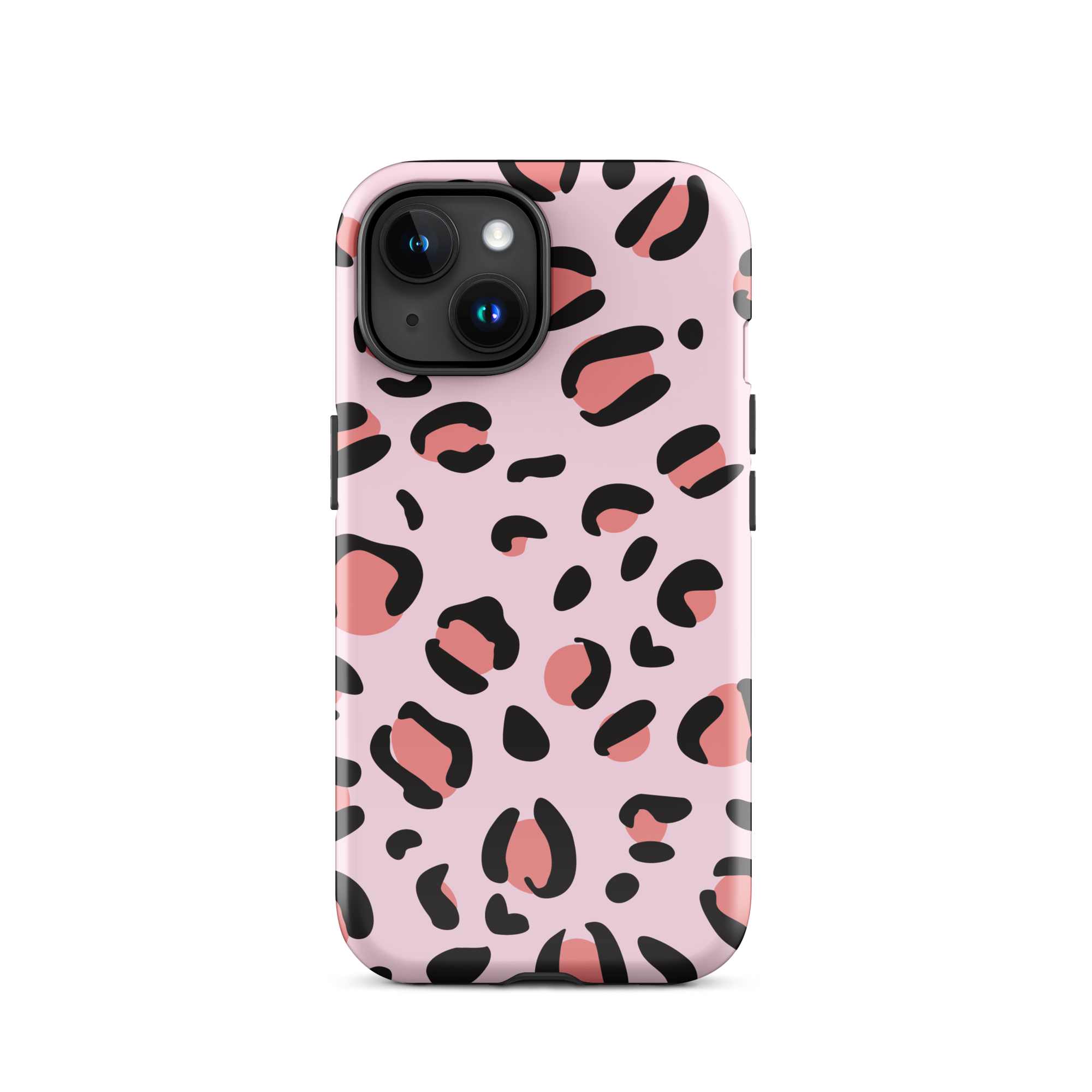 Pink Leopard Print iPhone 15 Case