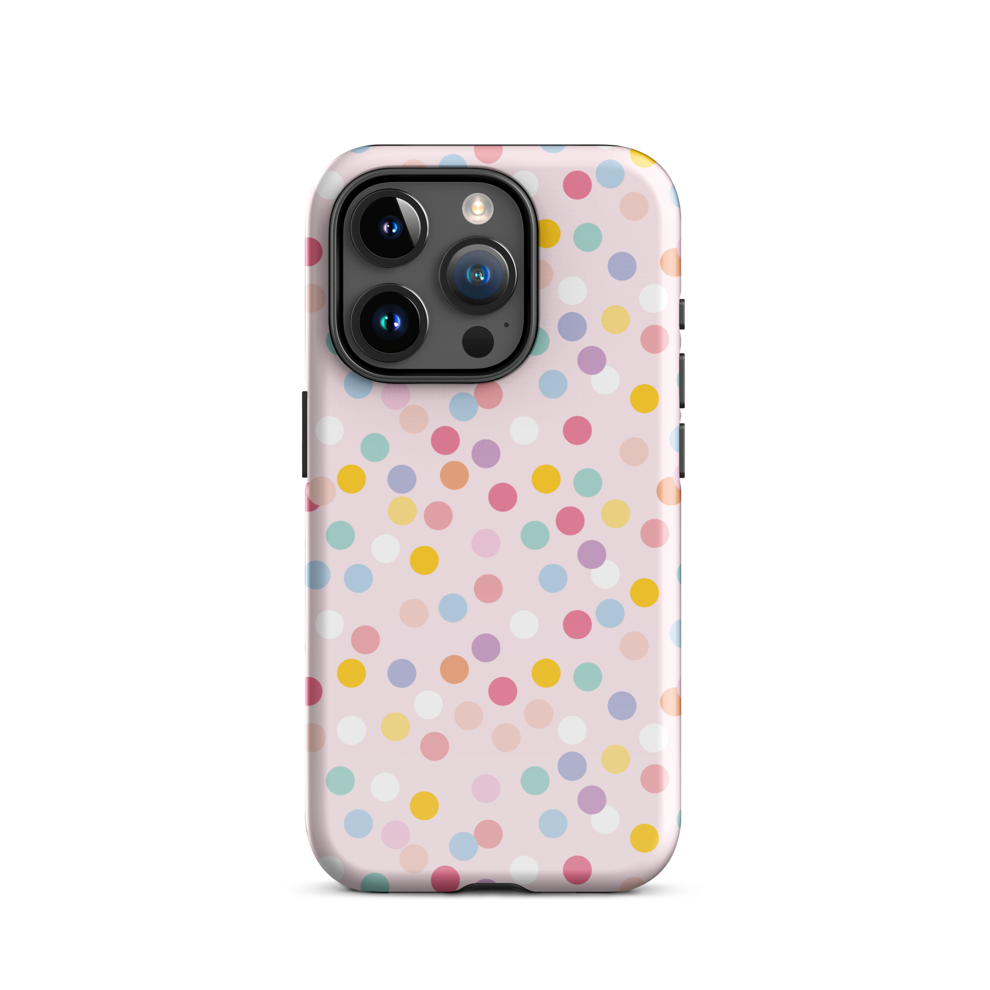 Pink Polka Dots iPhone 15 Pro Case