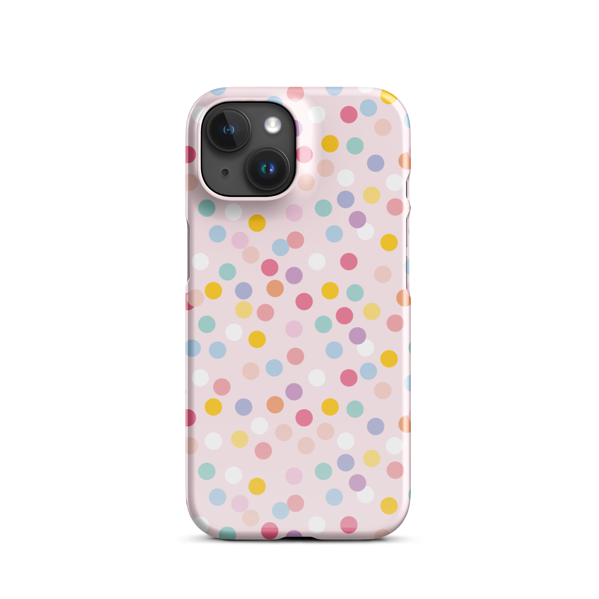 Pink Polka Dots iPhone 15 Case