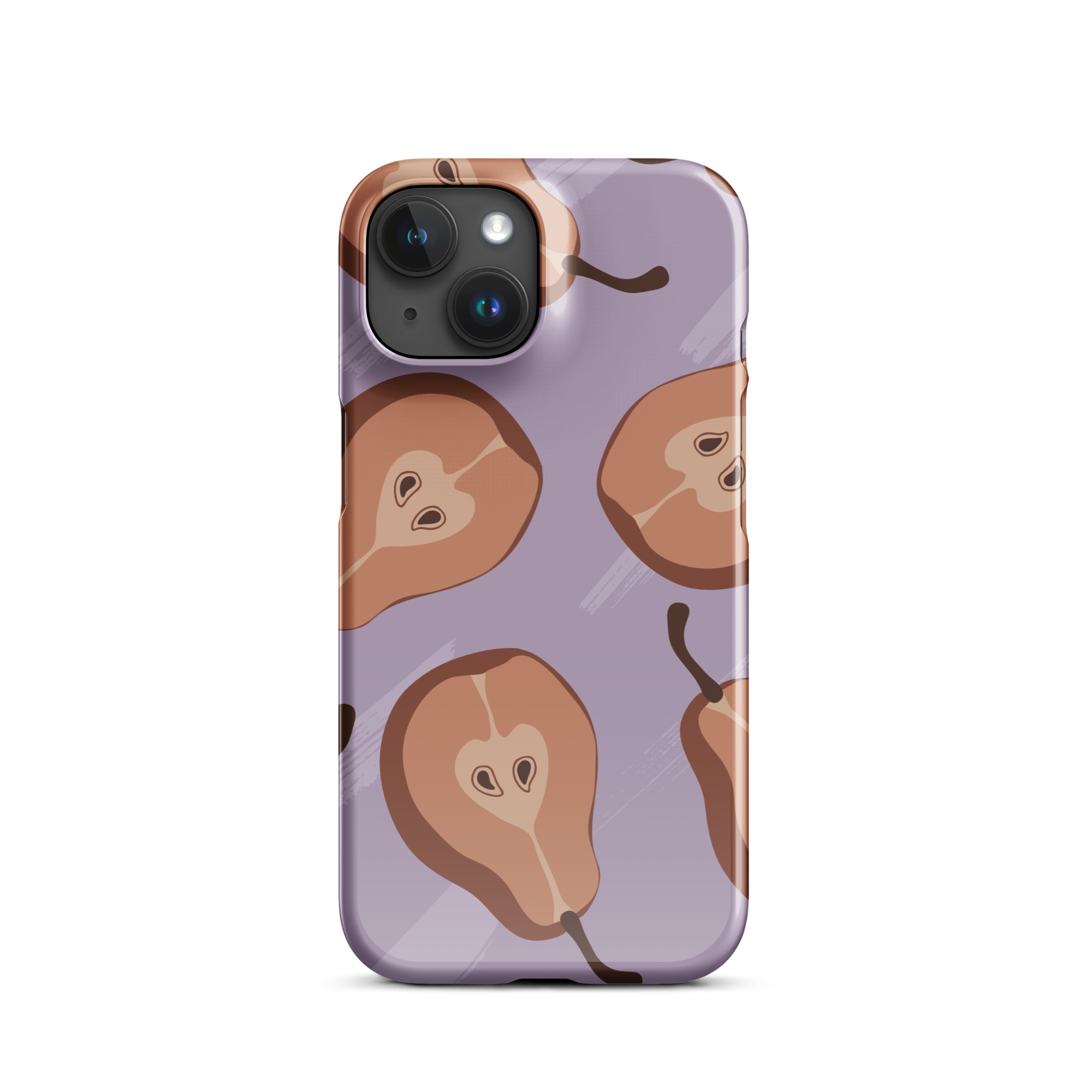 Purple Pear iPhone 15 Case