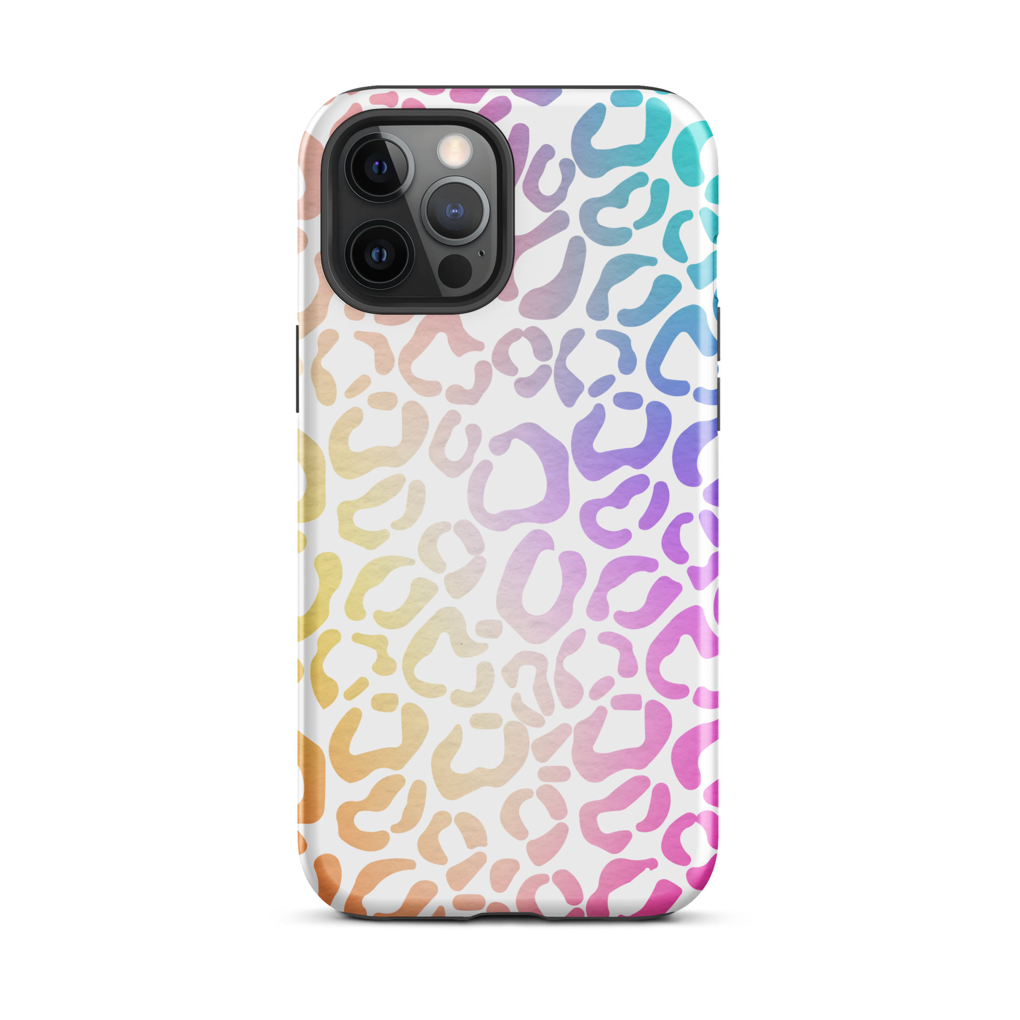 Rainbow Leopard Print iPhone 12 Pro Max Case
