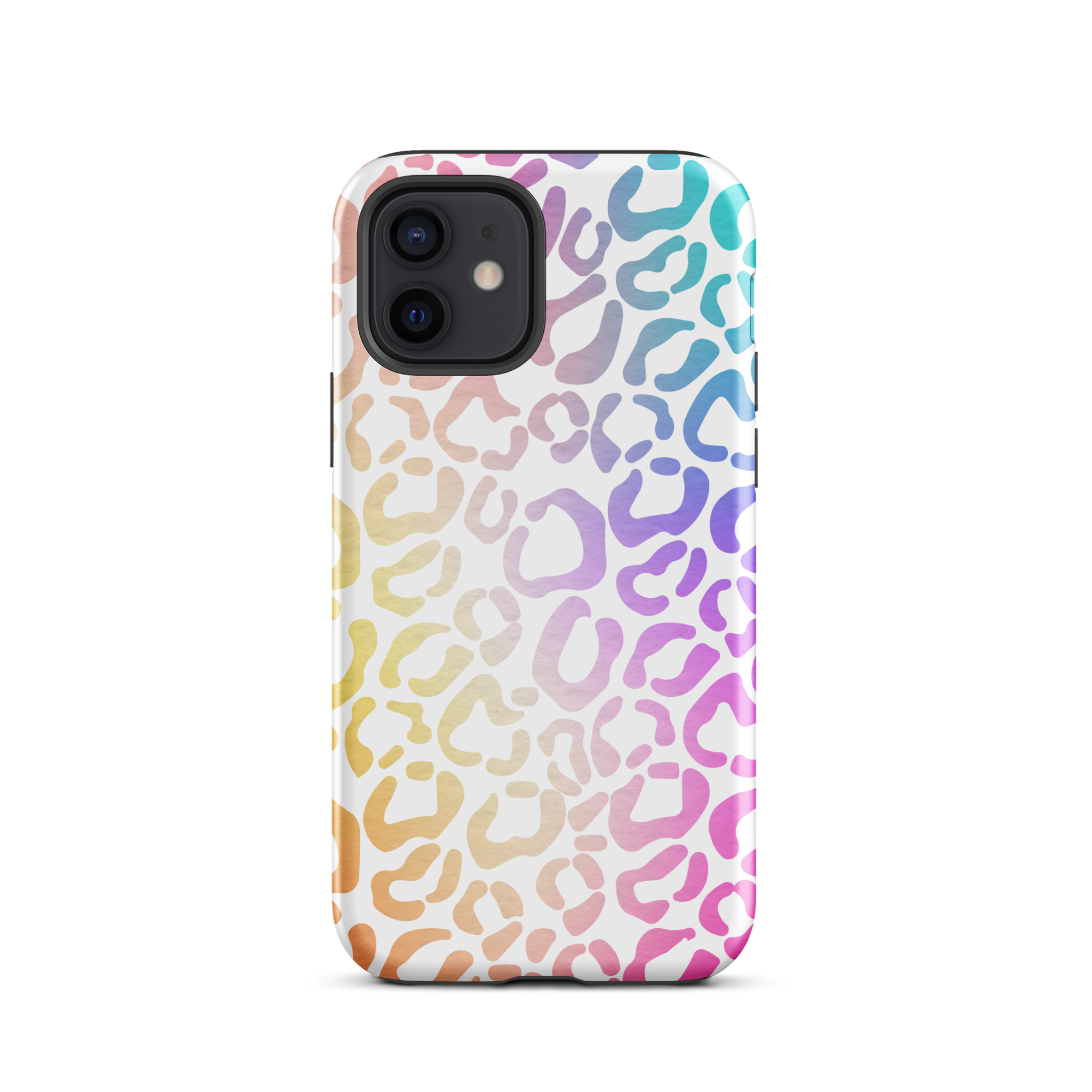 Rainbow Leopard Print iPhone 12 Case