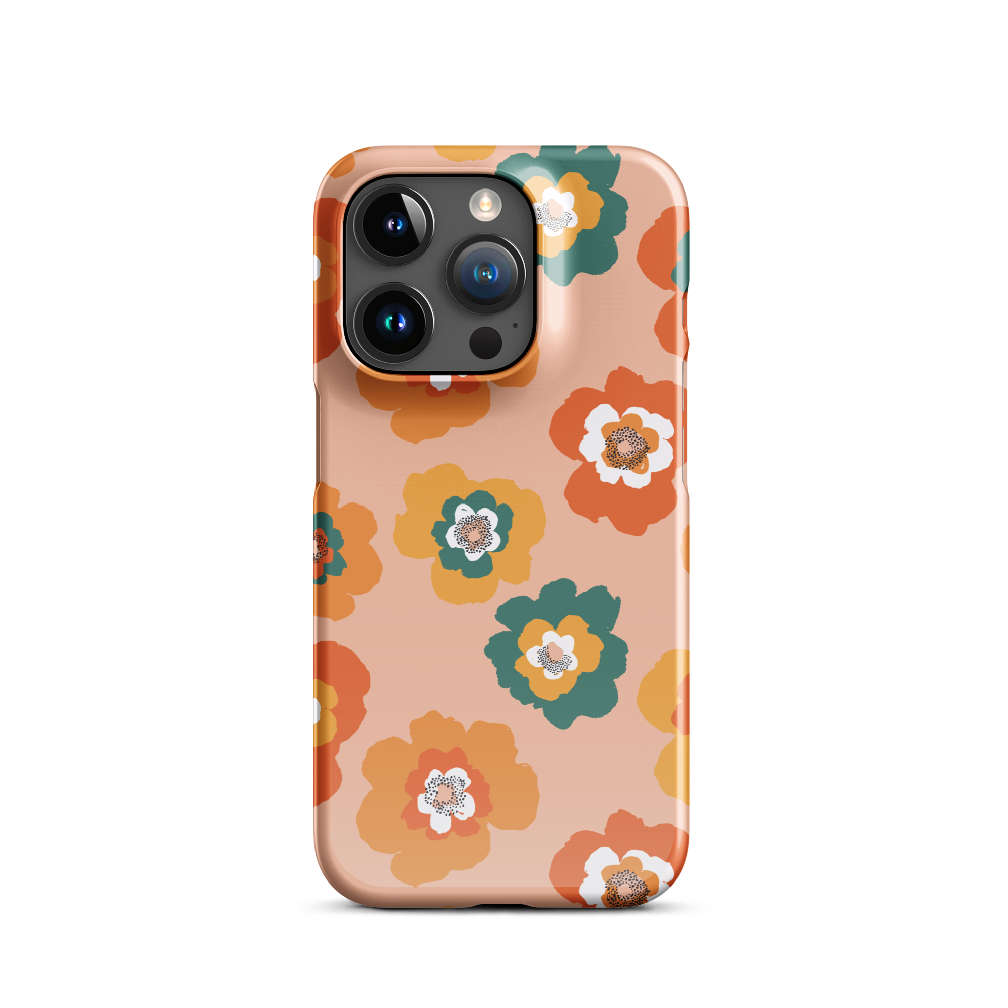 Retro Blossom iPhone 15 Pro Case