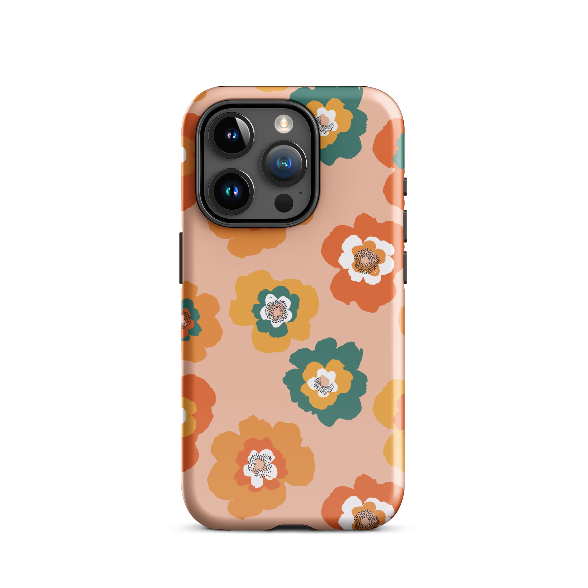 Retro Blossom iPhone 15 Pro Case
