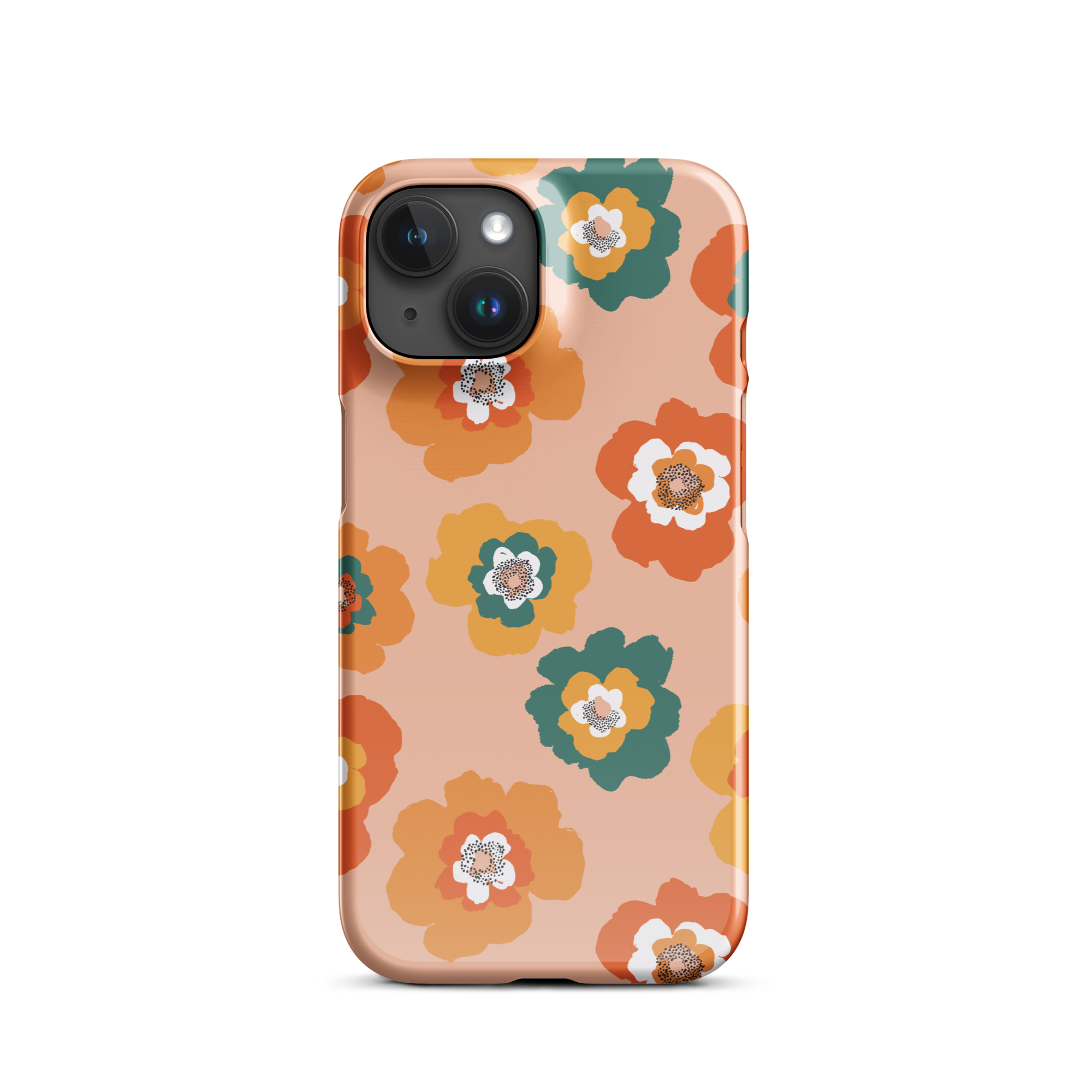 Retro Blossom iPhone 15 Case