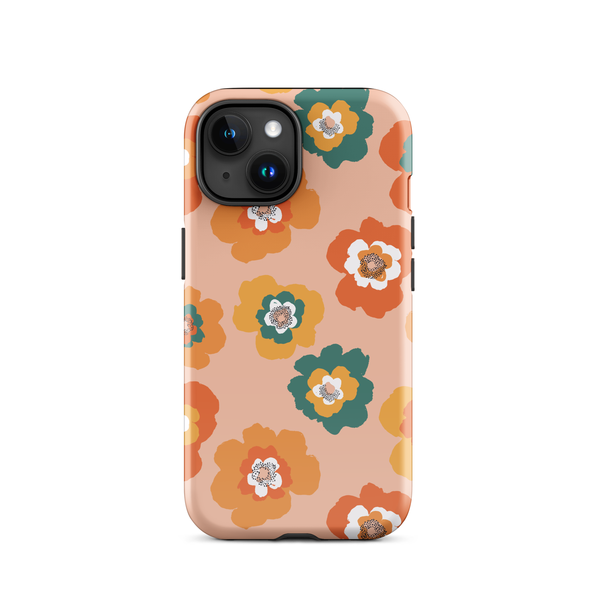 Retro Blossom iPhone 15 Case