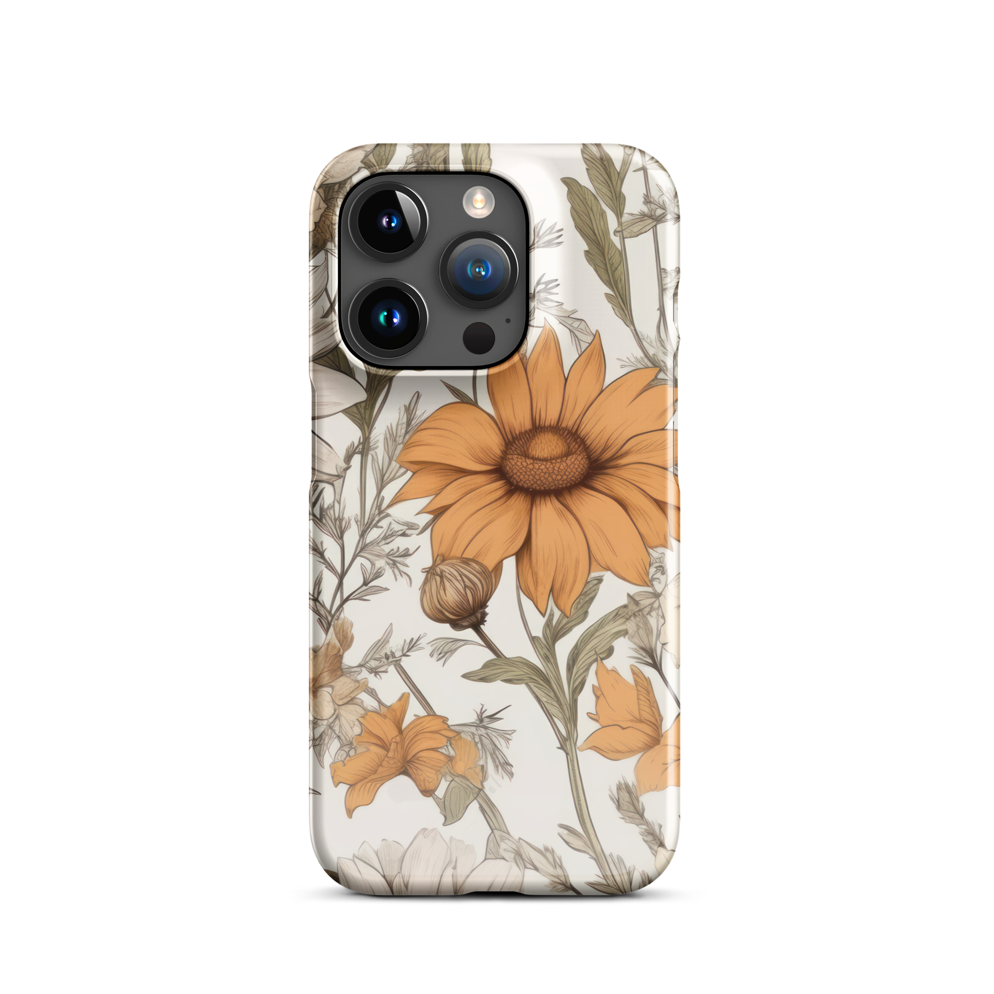 Vintage Sunflower iPhone 15 Pro Case