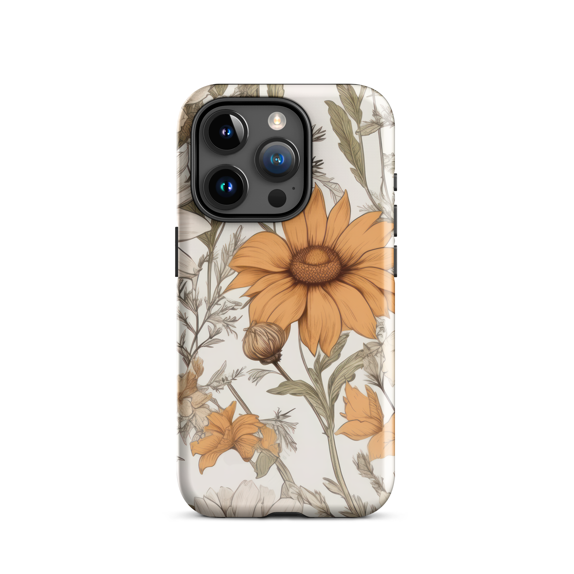 Vintage Sunflower iPhone 15 Pro Case