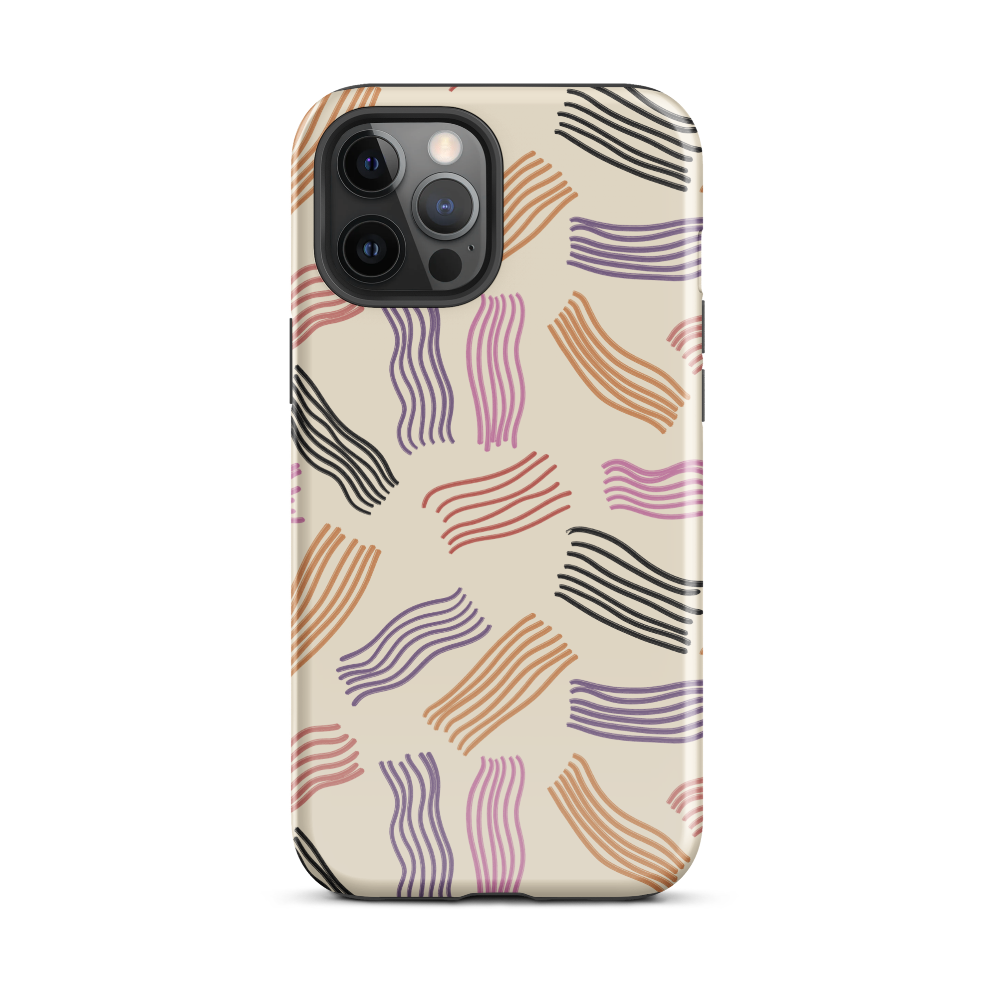 Whimsical Stripes iPhone 12 Pro Max Case