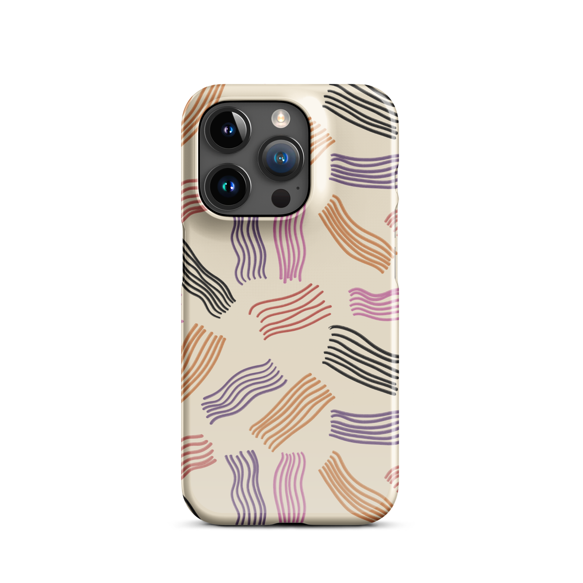 Whimsical Stripes iPhone 15 Pro Case