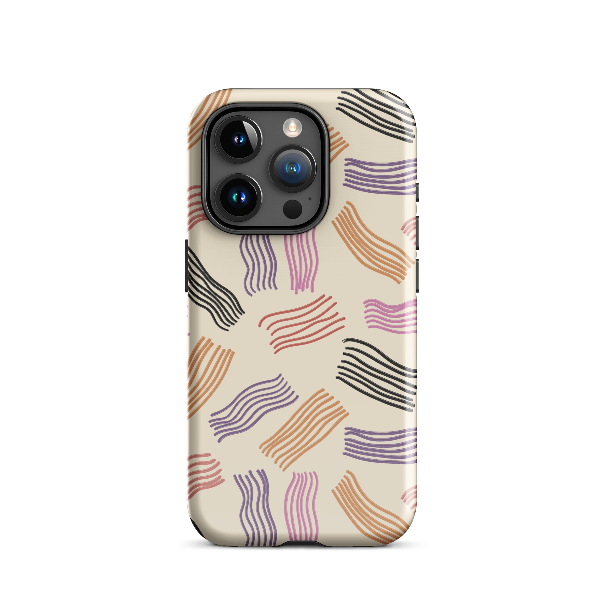 Whimsical Stripes iPhone 15 Pro Case
