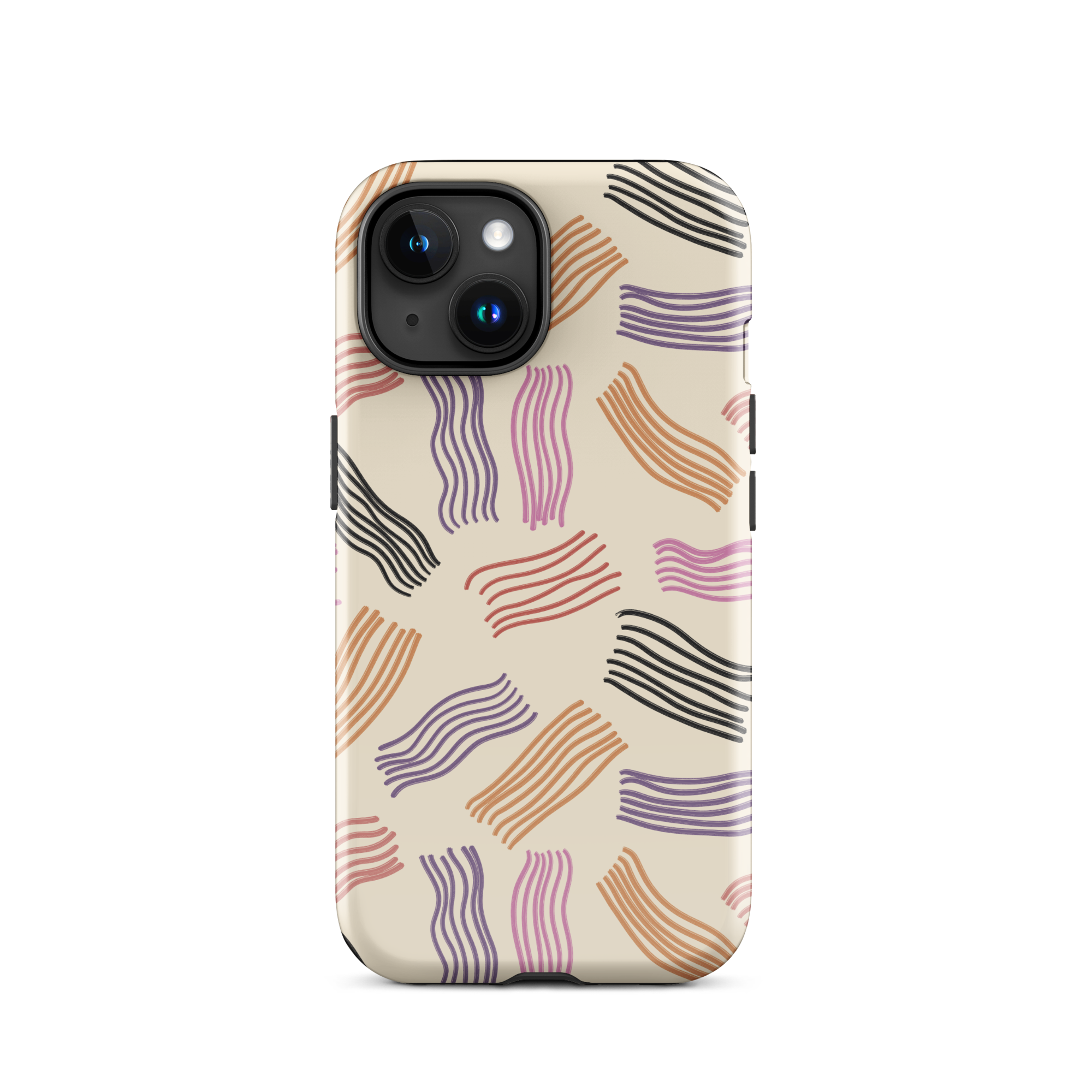 Whimsical Stripes iPhone 15 Case