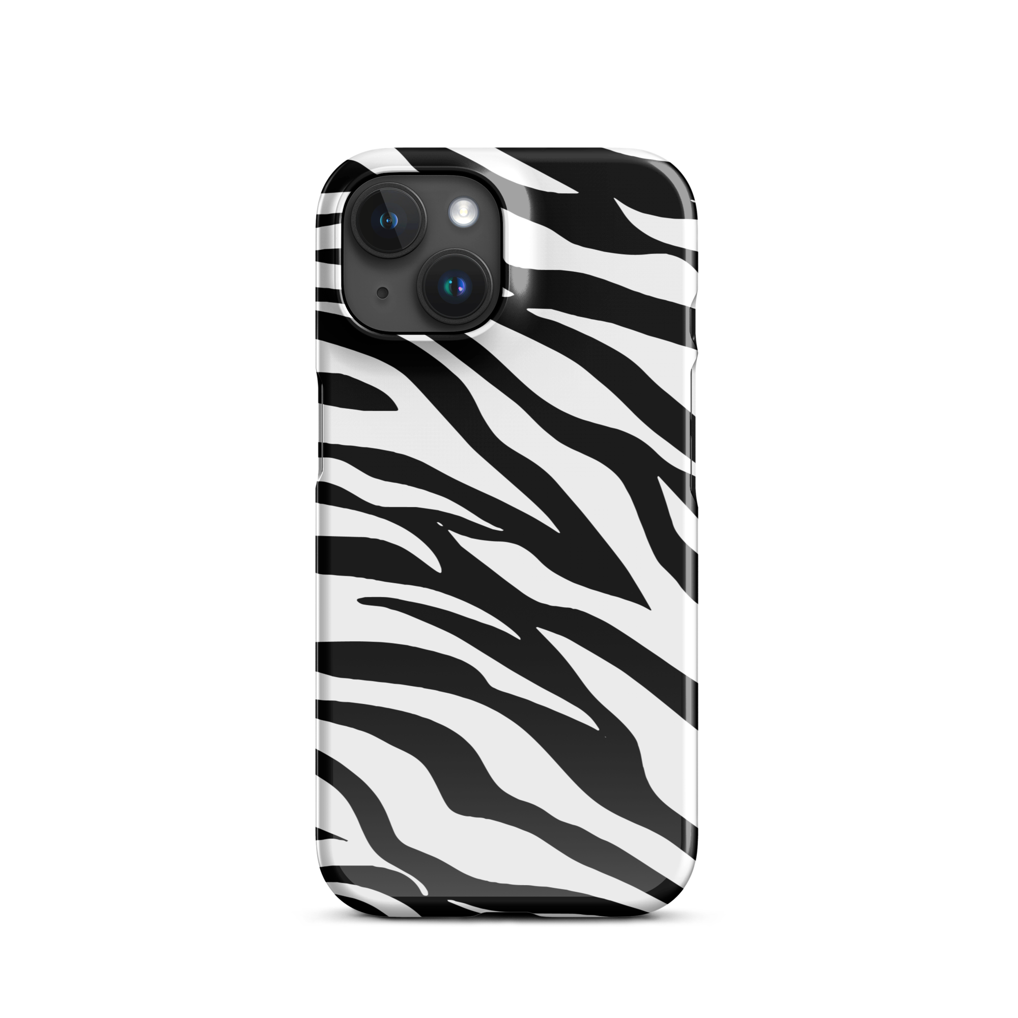 Zebra Print iPhone 15 Case